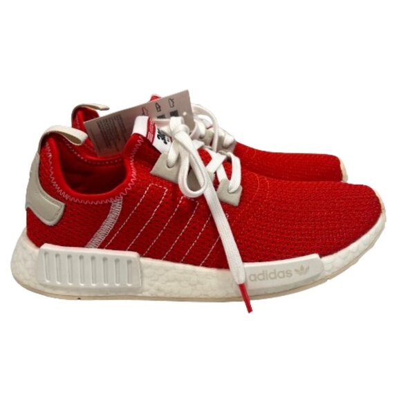 Adidas Mens NMD_R1 3003 Knit Sneakers Size 8 Red Running‎ Athletic Sporty Active - Picture 1 of 13